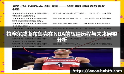 拉塞尔威斯布鲁克在NBA的辉煌历程与未来展望分析