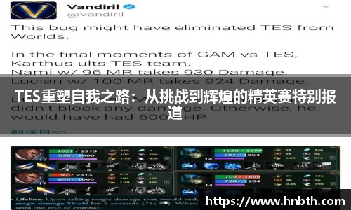 TES重塑自我之路：从挑战到辉煌的精英赛特别报道
